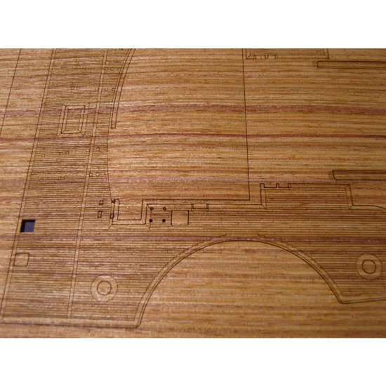 1/200 German Bismarck Battleship Wooden Deck (for Trumpeter 03702) 1/200 German Bismarck Battleship Wooden Deck (for Trumpeter 03702)