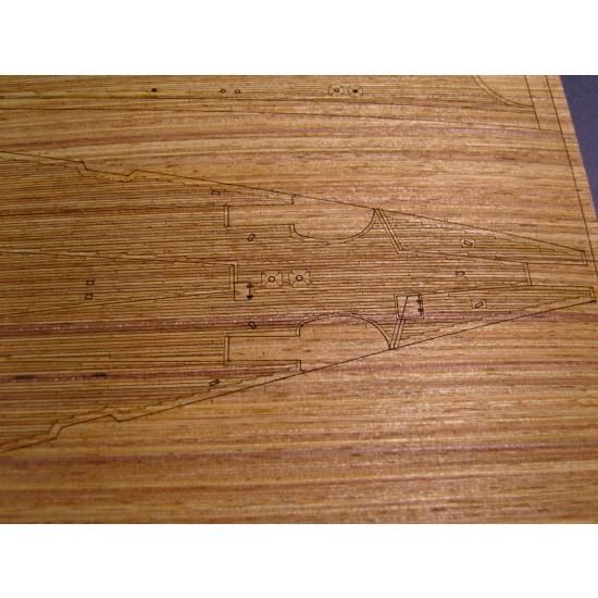 1/200 German Bismarck Battleship Wooden Deck (for Trumpeter 03702) 1/200 German Bismarck Battleship Wooden Deck (for Trumpeter 03702)