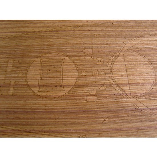 1/200 German Bismarck Battleship Wooden Deck (for Trumpeter 03702) 1/200 German Bismarck Battleship Wooden Deck (for Trumpeter 03702)