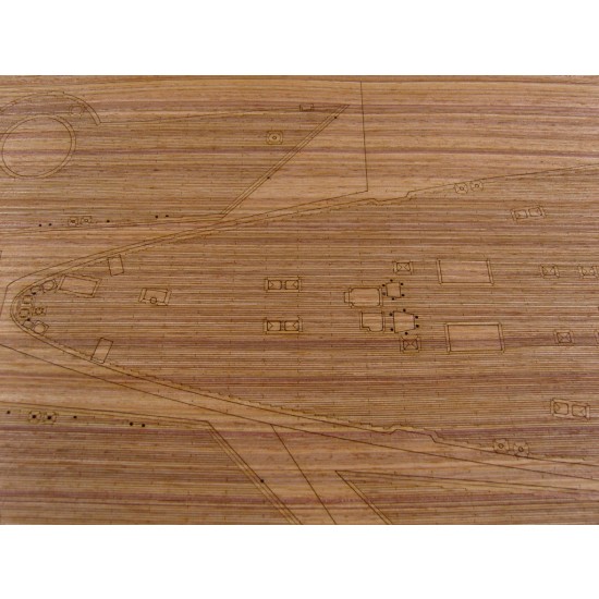 1/200 German Bismarck Battleship Wooden Deck (for Trumpeter 03702) 1/200 German Bismarck Battleship Wooden Deck (for Trumpeter 03702)