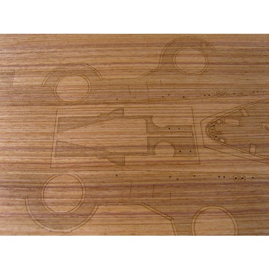 1/200 German Bismarck Battleship Wooden Deck (for Trumpeter 03702) 1/200 German Bismarck Battleship Wooden Deck (for Trumpeter 03702)