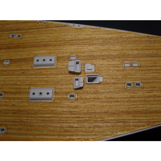1/200 German Bismarck Battleship Wooden Deck (for Trumpeter 03702) 1/200 German Bismarck Battleship Wooden Deck (for Trumpeter 03702)