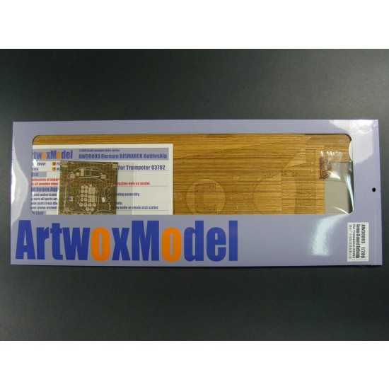 1/200 German Bismarck Battleship Wooden Deck (for Trumpeter 03702) 1/200 German Bismarck Battleship Wooden Deck (for Trumpeter 03702)