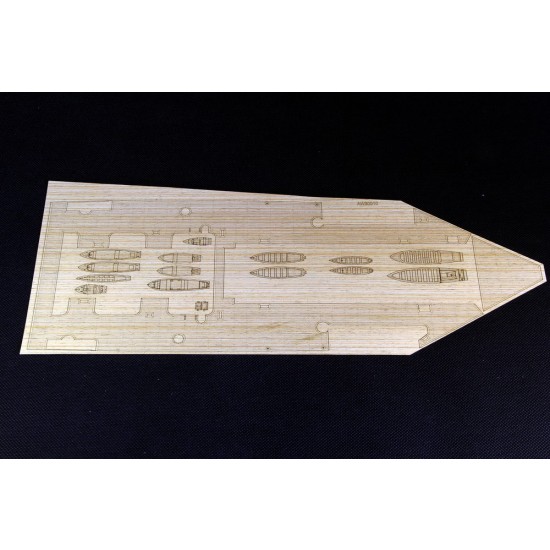 1/200 HMS Hood Wooden Deck Set with Photo-Etched for Trumpeter kit #03710 1/200 HMS Hood Wooden Deck Set with Photo-Etched for Trumpeter kit #03710