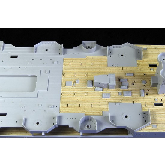 1/200 HMS Hood Wooden Deck Set with Photo-Etched for Trumpeter kit #03710 1/200 HMS Hood Wooden Deck Set with Photo-Etched for Trumpeter kit #03710