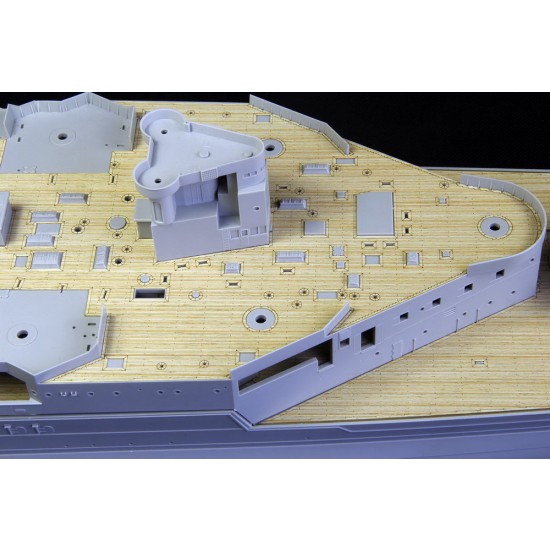 1/200 HMS Hood Wooden Deck Set with Photo-Etched for Trumpeter kit #03710 1/200 HMS Hood Wooden Deck Set with Photo-Etched for Trumpeter kit #03710