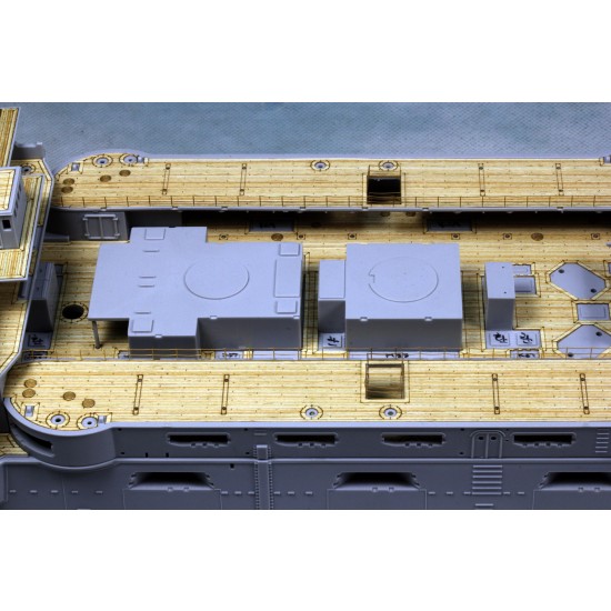 1/200 Japanese Battleship Mikasa 1902 Wooden Deck w/PE Sheet for Trumpeter 1/200 Japanese Battleship Mikasa 1902 Wooden Deck w/PE Sheet for Trumpeter
