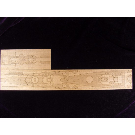 1/400 DKM Gneisenau Wooden Deck for Heller kit #81080 1/400 DKM Gneisenau Wooden Deck for Heller kit #81080