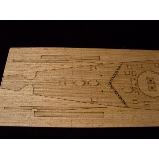 1/400 DKM Gneisenau Wooden Deck for Heller kit #81080 1/400 DKM Gneisenau Wooden Deck for Heller kit #81080