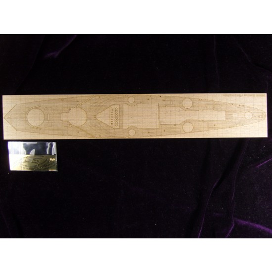 1/400 French Navy Battleship Dunkerque Wooden Deck with photoetch for Heller kit #81073 1/400 French Navy Battleship Dunkerque Wooden Deck with photoetch for Heller kit #81073