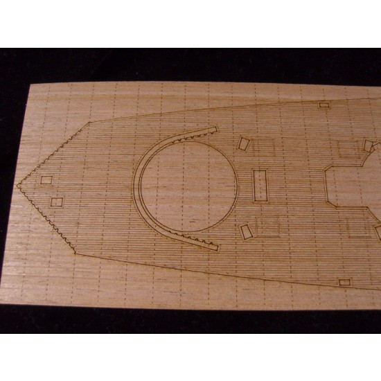 1/400 French Navy Battleship Dunkerque Wooden Deck with photoetch for Heller kit #81073 1/400 French Navy Battleship Dunkerque Wooden Deck with photoetch for Heller kit #81073
