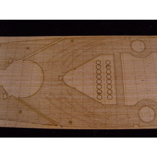 1/400 French Navy Battleship Dunkerque Wooden Deck with photoetch for Heller kit #81073 1/400 French Navy Battleship Dunkerque Wooden Deck with photoetch for Heller kit #81073