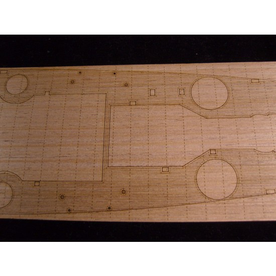 1/400 French Navy Battleship Dunkerque Wooden Deck with photoetch for Heller kit #81073 1/400 French Navy Battleship Dunkerque Wooden Deck with photoetch for Heller kit #81073