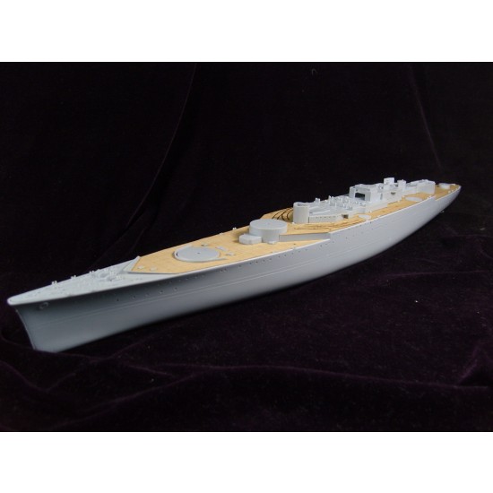 1/400 French Navy Battleship Dunkerque Wooden Deck with photoetch for Heller kit #81073 1/400 French Navy Battleship Dunkerque Wooden Deck with photoetch for Heller kit #81073