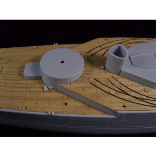 1/400 French Navy Battleship Dunkerque Wooden Deck with photoetch for Heller kit #81073 1/400 French Navy Battleship Dunkerque Wooden Deck with photoetch for Heller kit #81073