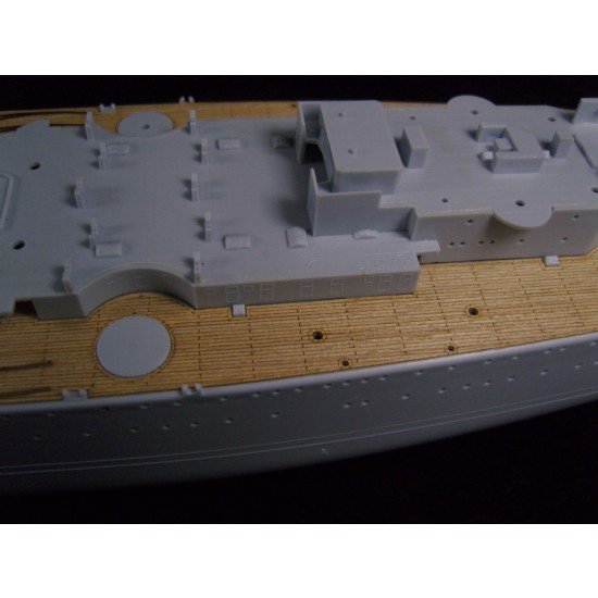 1/400 French Navy Battleship Dunkerque Wooden Deck with photoetch for Heller kit #81073 1/400 French Navy Battleship Dunkerque Wooden Deck with photoetch for Heller kit #81073