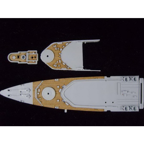 1/600 HMS Belfast Wooden Deck for Airfix kit #A04212 1/600 HMS Belfast Wooden Deck for Airfix kit #A04212
