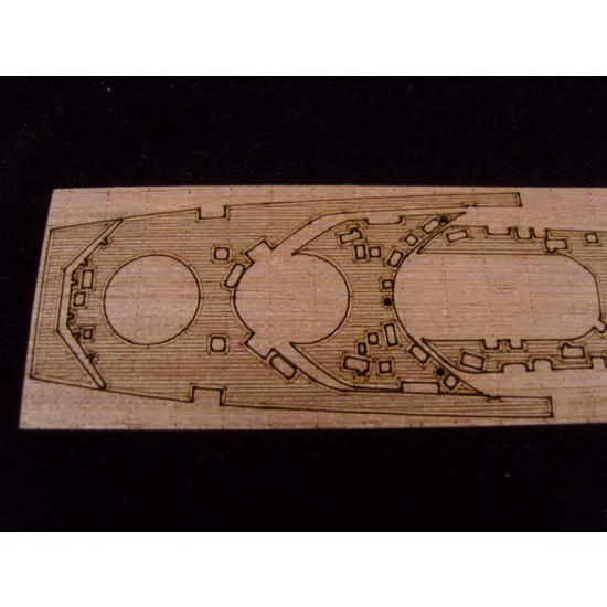 1/600 HMS Belfast Wooden Deck for Airfix kit #A04212 1/600 HMS Belfast Wooden Deck for Airfix kit #A04212