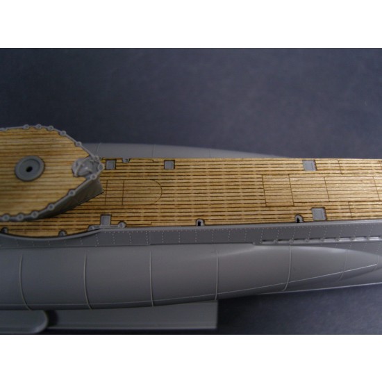 1/144 German Submarine Type VIIC/41 Wooden Deck for Revell kit #05100