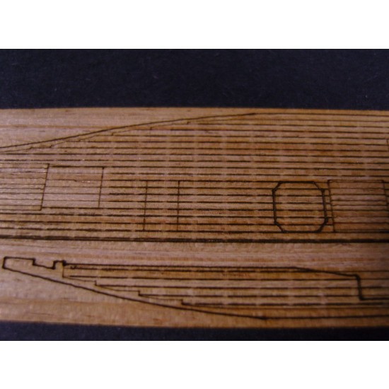 1/144 German Submarine Type VIIC/41 Wooden Deck for Revell kit #05100 1/144 German Submarine Type VIIC/41 Wooden Deck for Revell kit #05100