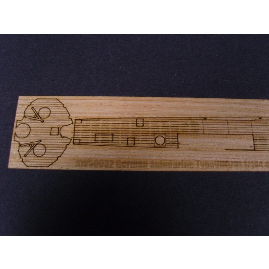 1/144 German Submarine Type VIIC/41 Wooden Deck for Revell kit #05100 1/144 German Submarine Type VIIC/41 Wooden Deck for Revell kit #05100