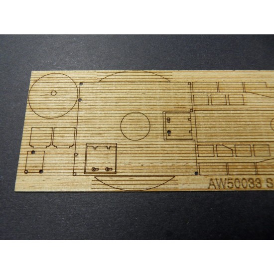 1/72 German Fast Attack Craft S-100 Wooden Deck for Revell kit #5002 1/72 German Fast Attack Craft S-100 Wooden Deck for Revell kit #5002