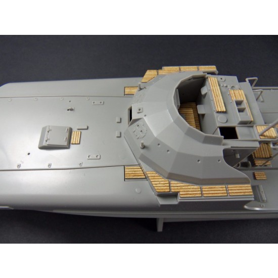 1/72 German Fast Attack Craft S-100 Wooden Deck for Revell kit #5002 1/72 German Fast Attack Craft S-100 Wooden Deck for Revell kit #5002
