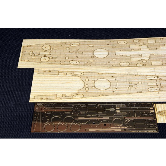 1/350 USS Alaska CB-1 Wooden Deck w/Masking & PE Sheets for Hobby Boss #86513 1/350 USS Alaska CB-1 Wooden Deck w/Masking & PE Sheets for Hobby Boss #86513