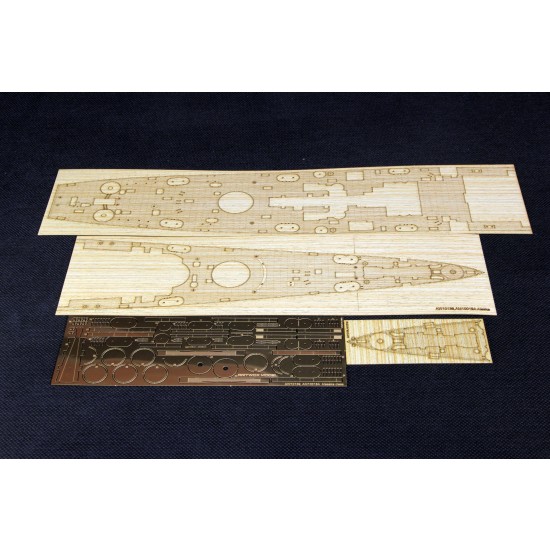 1/350 USS Alaska CB-1 Wooden Deck w/Masking & PE Sheets for Hobby Boss #86513 1/350 USS Alaska CB-1 Wooden Deck w/Masking & PE Sheets for Hobby Boss #86513