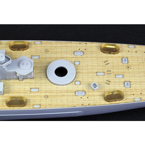 1/350 USS Alaska CB-1 Wooden Deck w/Masking & PE Sheets for Hobby Boss #86513 1/350 USS Alaska CB-1 Wooden Deck w/Masking & PE Sheets for Hobby Boss #86513
