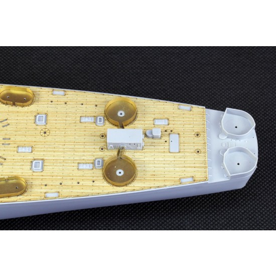 1/350 USS Alaska CB-1 Wooden Deck w/Masking & PE Sheets for Hobby Boss #86513 1/350 USS Alaska CB-1 Wooden Deck w/Masking & PE Sheets for Hobby Boss #86513