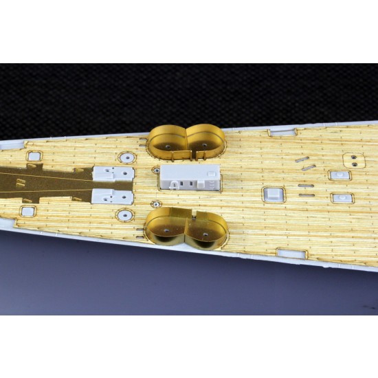 1/350 USS Alaska CB-1 Wooden Deck w/Masking & PE Sheets for Hobby Boss #86513 1/350 USS Alaska CB-1 Wooden Deck w/Masking & PE Sheets for Hobby Boss #86513
