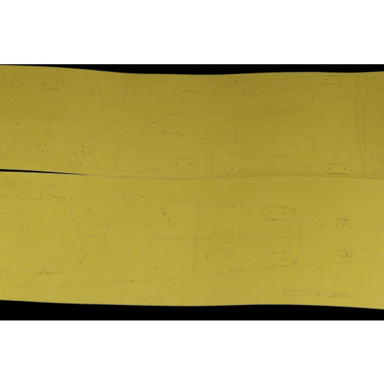 1/350 USS Alaska CB-1 Deck Masking Sheet for Hobby Boss #86513 1/350 USS Alaska CB-1 Deck Masking Sheet for Hobby Boss #86513