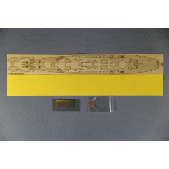 1/700 USS Missouri BB-63 Wooden Deck w/Masking Sheet & Photoetch for Tamiya 31613 kit 1/700 USS Missouri BB-63 Wooden Deck w/Masking Sheet & Photoetch for Tamiya 31613 kit