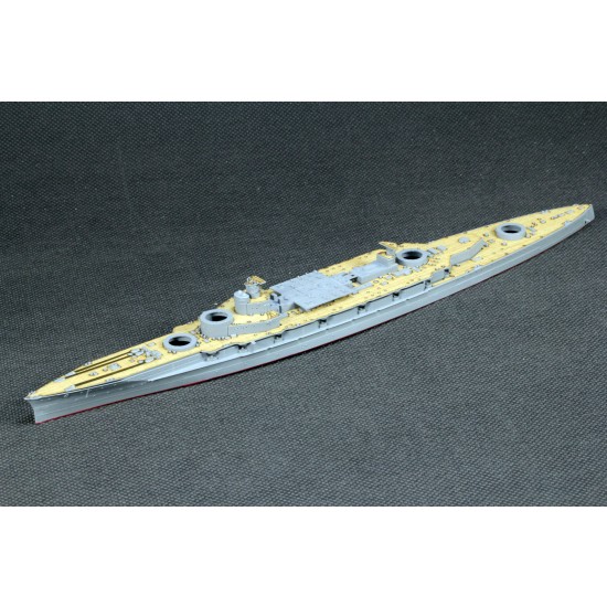 1/700 IJN Battlecruiser Kongo 1914 Wooden Deck w/Masking & PE Sheets for Kajika #KM70001 1/700 IJN Battlecruiser Kongo 1914 Wooden Deck w/Masking & PE Sheets for Kajika #KM70001