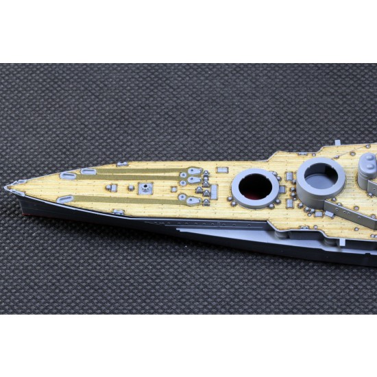 1/700 IJN Battlecruiser Kongo 1914 Wooden Deck w/Masking & PE Sheets for Kajika #KM70001 1/700 IJN Battlecruiser Kongo 1914 Wooden Deck w/Masking & PE Sheets for Kajika #KM70001