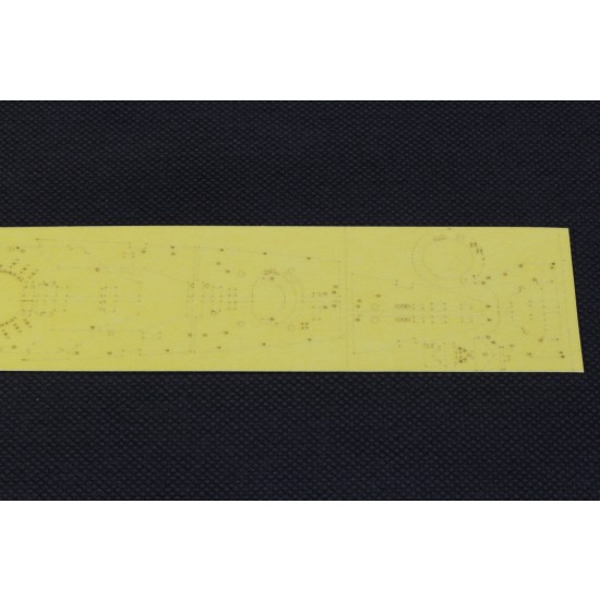 1/700 IJN Battlecruiser Kongo 1914 Deck Masking Sheet for Kajika #KM70001 1/700 IJN Battlecruiser Kongo 1914 Deck Masking Sheet for Kajika #KM70001