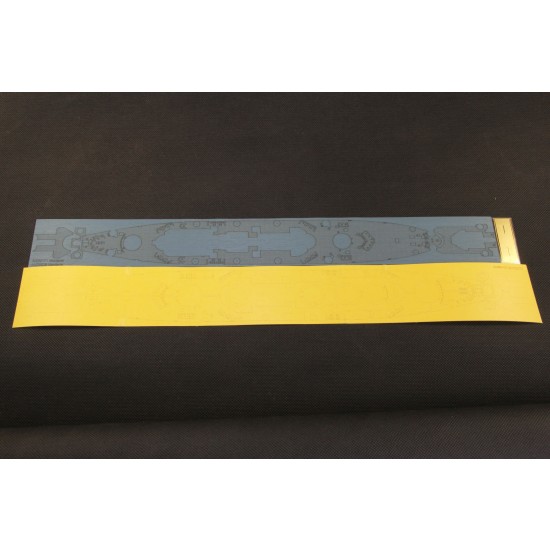 1/700 USN BB-67 Wooden Deck w/Masking & PE Sheets for Very Fire #VF700901 1/700 USN BB-67 Wooden Deck w/Masking & PE Sheets for Very Fire #VF700901