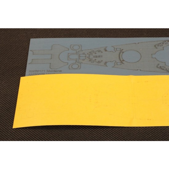 1/700 USN BB-67 Wooden Deck w/Masking & PE Sheets for Very Fire #VF700901 1/700 USN BB-67 Wooden Deck w/Masking & PE Sheets for Very Fire #VF700901