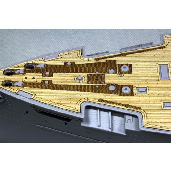 1/200 IJN Battleship Mikasa 1902 Wooden Deck w/Masking & PE Sheets for Hobby boss #82002 1/200 IJN Battleship Mikasa 1902 Wooden Deck w/Masking & PE Sheets for Hobby boss #82002