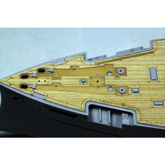 1/200 IJN Battleship Mikasa 1902 Wooden Deck w/Masking & PE Sheets for Hobby boss #82002 1/200 IJN Battleship Mikasa 1902 Wooden Deck w/Masking & PE Sheets for Hobby boss #82002