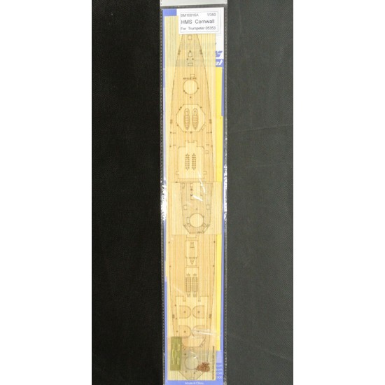 1/350 HMS Cornwall Wooden Deck w/Masking Sheet & PE for Trumpeter kit #05353 1/350 HMS Cornwall Wooden Deck w/Masking Sheet & PE for Trumpeter kit #05353