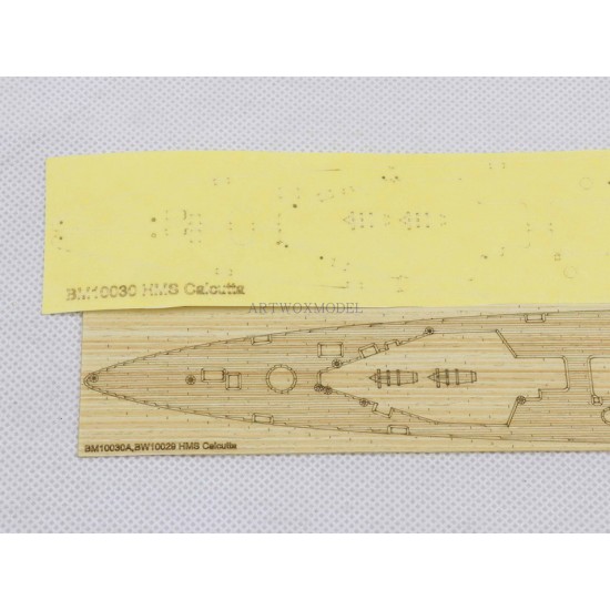 1/350 HMS Calcutta Wooden Deck, Masking, Planking Masking PE for Trumpeter kit #05362 1/350 HMS Calcutta Wooden Deck, Masking, Planking Masking PE for Trumpeter kit #05362