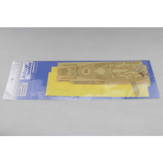 1/400 USS Missouri BB-63 Wooden Deck w/Masking Sheets & PE for Academy kit #14401 1/400 USS Missouri BB-63 Wooden Deck w/Masking Sheets & PE for Academy kit #14401