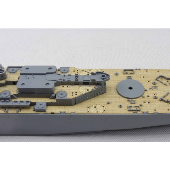 1/400 USS Missouri BB-63 Wooden Deck w/Masking Sheets & PE for Academy kit #14401 1/400 USS Missouri BB-63 Wooden Deck w/Masking Sheets & PE for Academy kit #14401