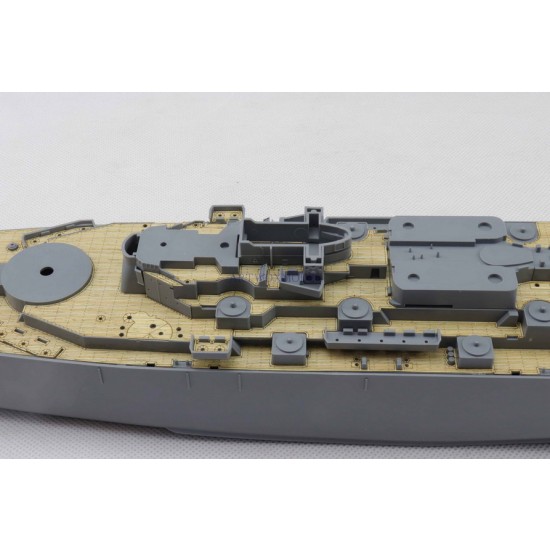1/400 USS Missouri BB-63 Wooden Deck w/Masking Sheets & PE for Academy kit #14401 1/400 USS Missouri BB-63 Wooden Deck w/Masking Sheets & PE for Academy kit #14401