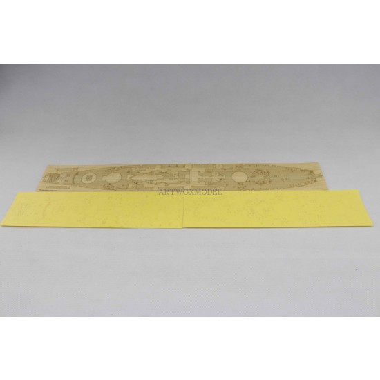 1/400 USS Missouri BB-63 Wooden Deck w/Masking Sheets & PE for Academy kit #14401 1/400 USS Missouri BB-63 Wooden Deck w/Masking Sheets & PE for Academy kit #14401