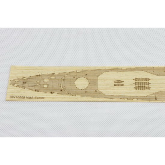 1/350 HMS Exeter Wooden Deck w/PE for Trumpeter kit #05350 1/350 HMS Exeter Wooden Deck w/PE for Trumpeter kit #05350