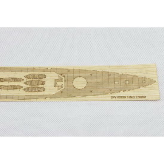 1/350 HMS Exeter Wooden Deck w/PE for Trumpeter kit #05350 1/350 HMS Exeter Wooden Deck w/PE for Trumpeter kit #05350
