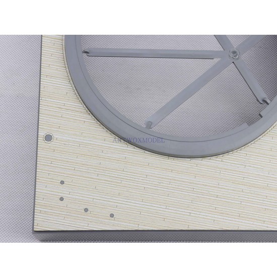 1/72 Yamato Type 94 46cm Gun Main Turret No.2 Wooden Deck for Takom #5010 1/72 Yamato Type 94 46cm Gun Main Turret No.2 Wooden Deck for Takom #5010